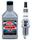 AMSOIL 20W-50 Synthetic Motorcycle Oil and  NGK  Iridium Spark Plugs