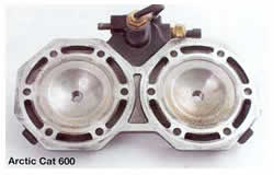 Arctic Cat 600 Snowmobile Cylinder Heads